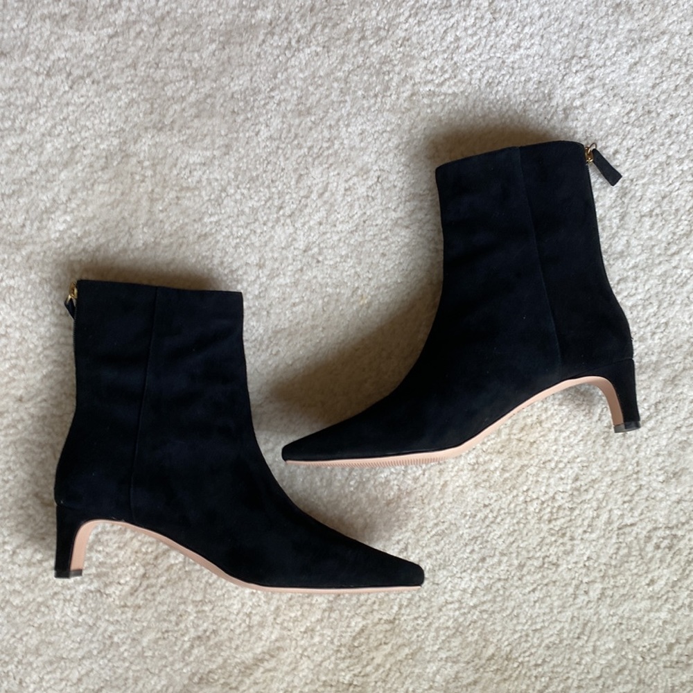 J. crew suede kitten heeled booties